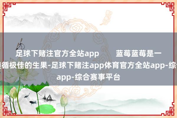 足球下赌注官方全站app        蓝莓蓝莓是一种抗氧化遵循极佳的生果-足球下赌注app体育官方全站app-综合赛事平台