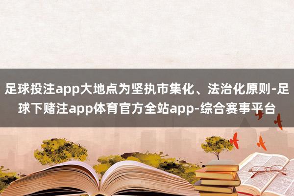 足球投注app大地点为坚执市集化、法治化原则-足球下赌注app体育官方全站app-综合赛事平台