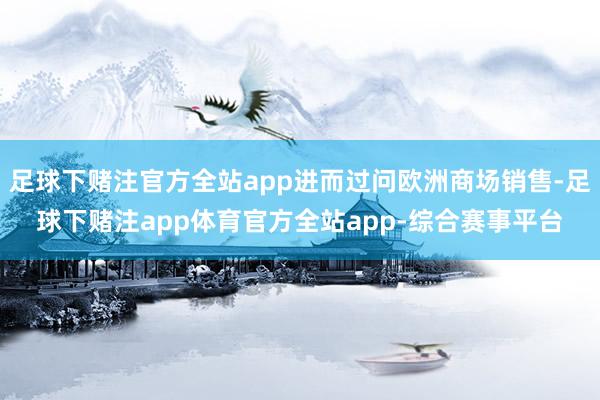 足球下赌注官方全站app进而过问欧洲商场销售-足球下赌注app体育官方全站app-综合赛事平台