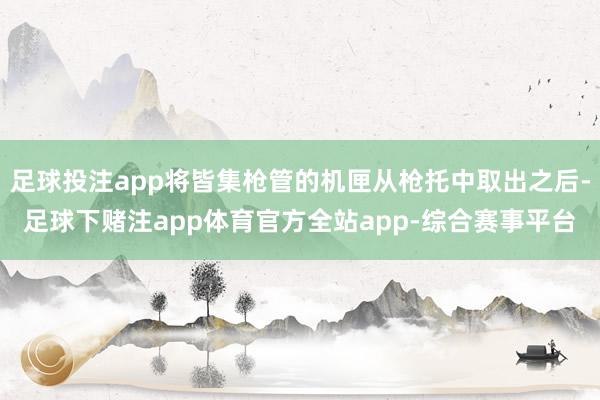 足球投注app将皆集枪管的机匣从枪托中取出之后-足球下赌注app体育官方全站app-综合赛事平台