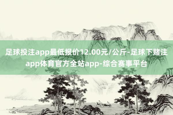 足球投注app最低报价12.00元/公斤-足球下赌注app体育官方全站app-综合赛事平台