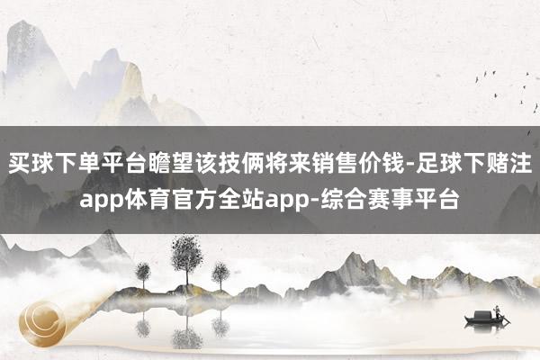 买球下单平台瞻望该技俩将来销售价钱-足球下赌注app体育官方全站app-综合赛事平台