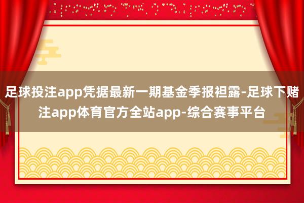 足球投注app凭据最新一期基金季报袒露-足球下赌注app体育官方全站app-综合赛事平台