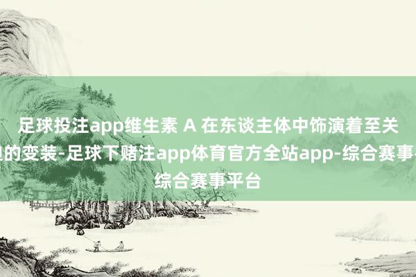 足球投注app维生素 A 在东谈主体中饰演着至关紧迫的变装-足球下赌注app体育官方全站app-综合赛事平台